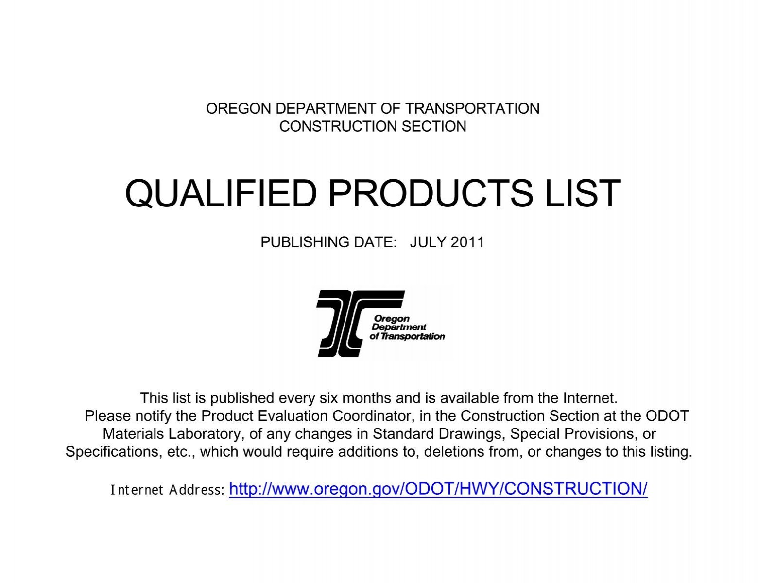 odot qpl list