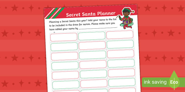 secret santa printable rules