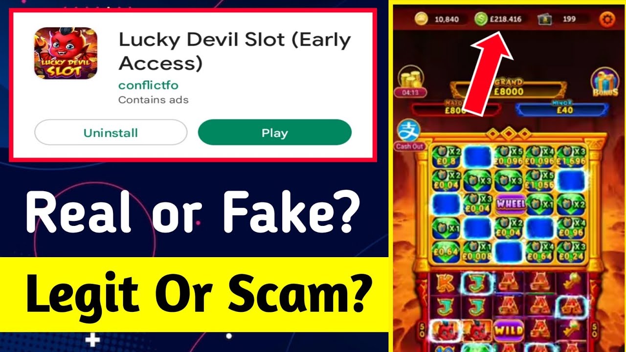 does lucky devil slot payout real money