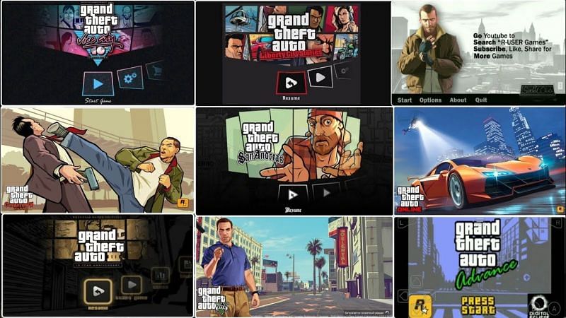 grand theft auto release order