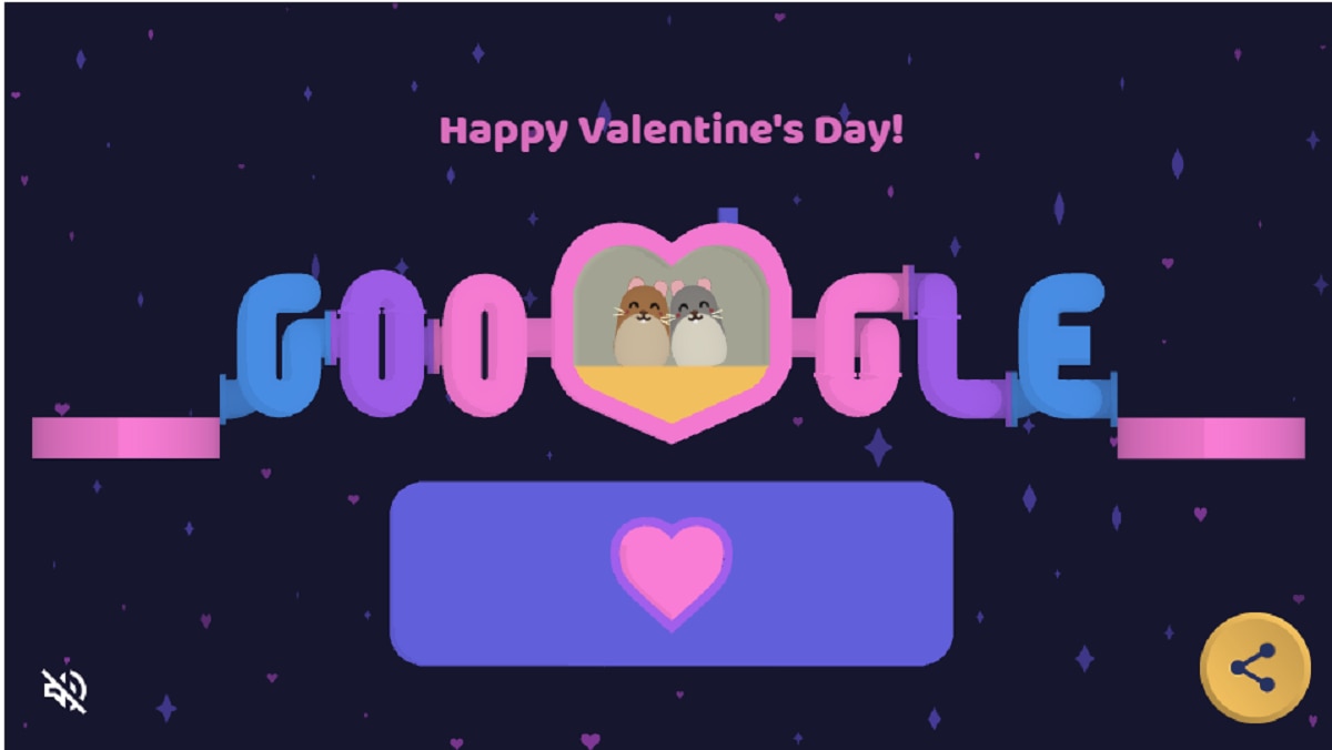 google doodle happy valentines day