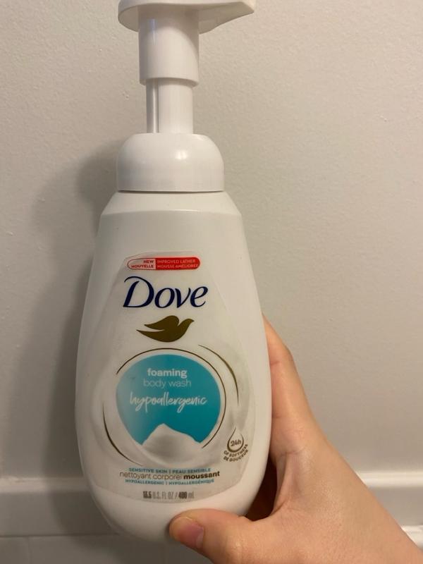 dove sensitive skin foaming body wash