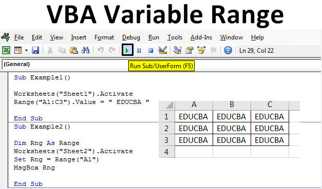 range range vba