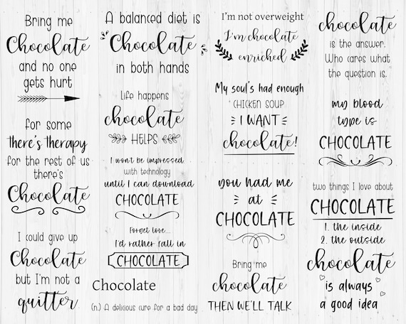 funny chocolate quotes