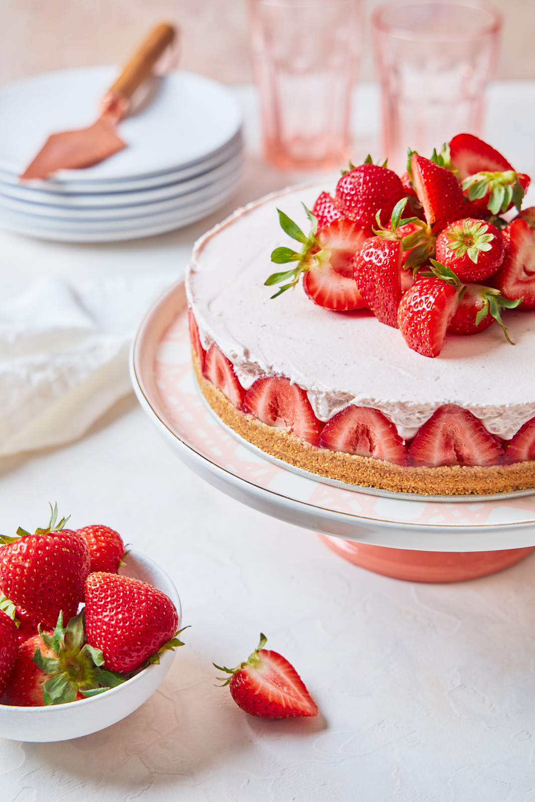 strawberry cheesecake aesthetic