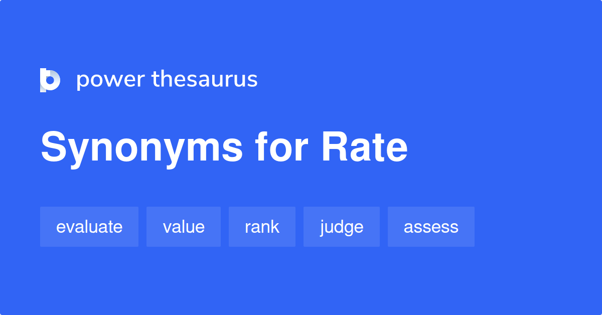 synonym for rate