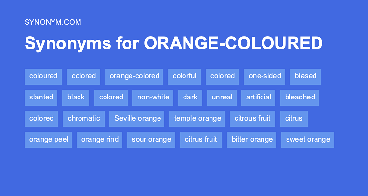 synonyms of orange