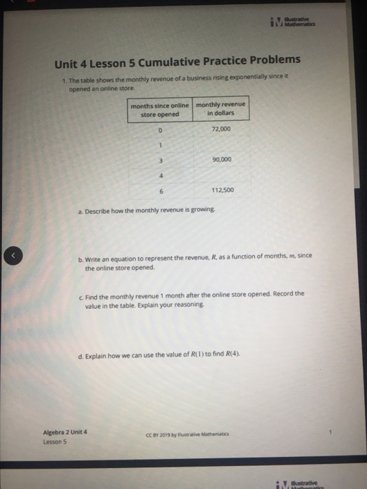 lesson 5 practice problems answer key