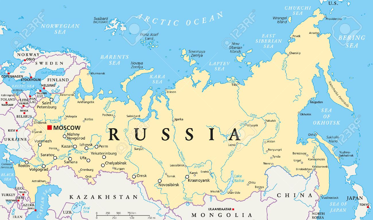 rusia mapa politico