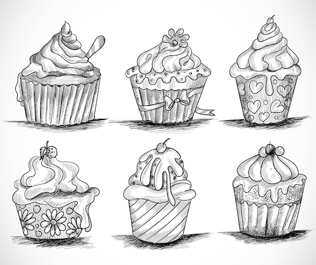 cupcake drawing images