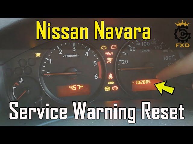 service reset nissan navara