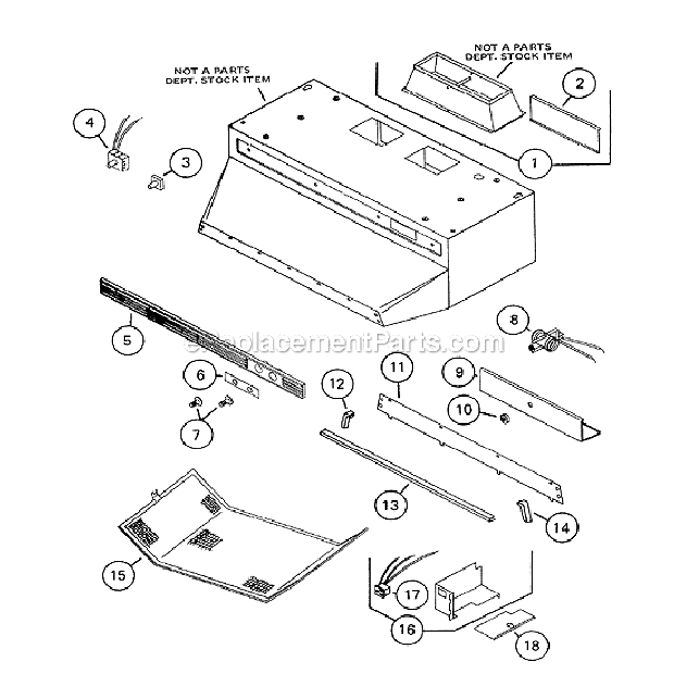 nutone range hood parts