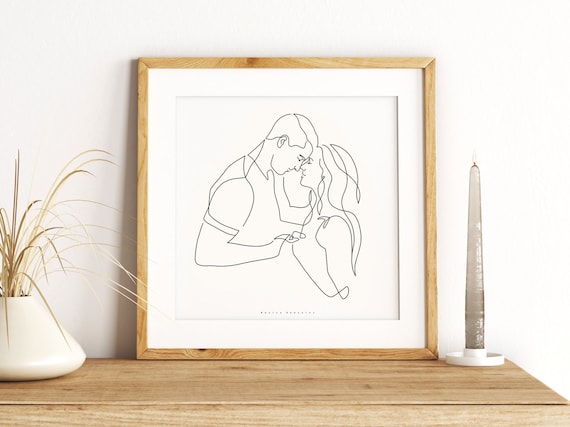 etsy line drawings