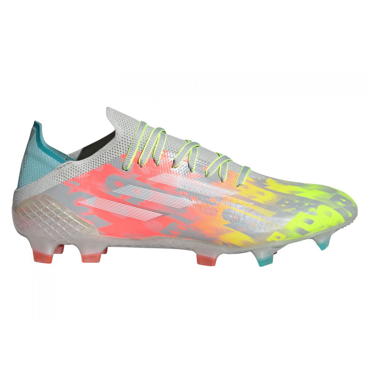 multi coloured football boots