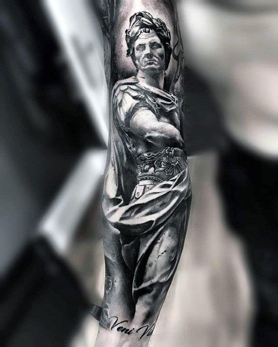 roman statue tattoo