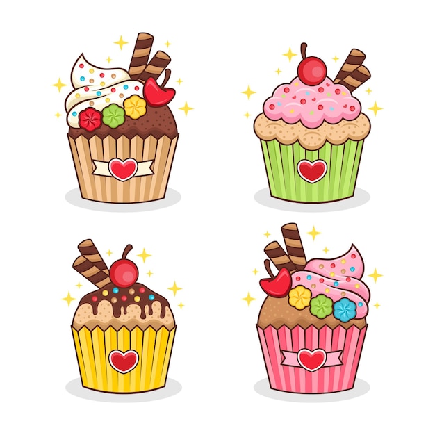 dibujos de cupcake