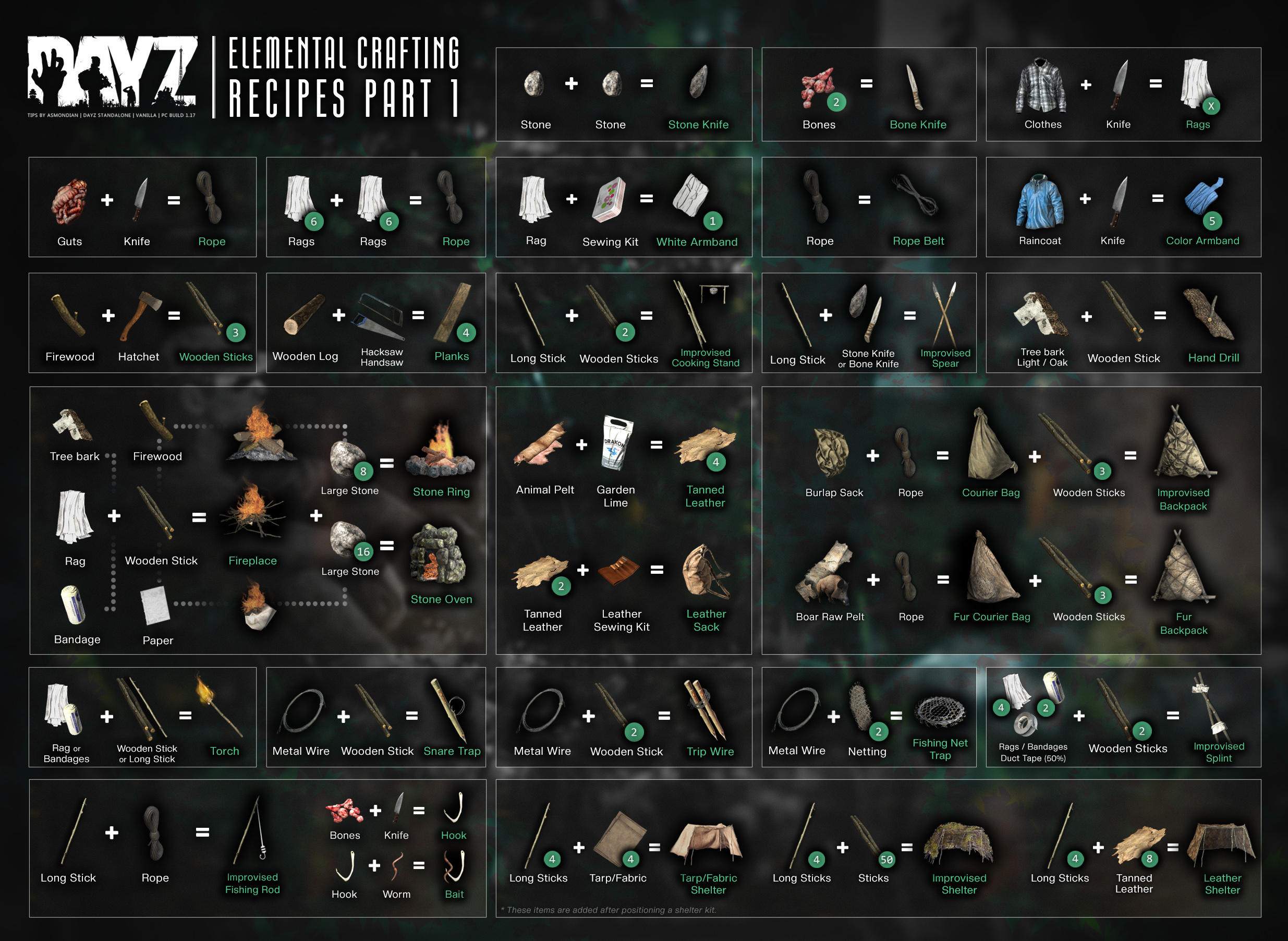 dayz crafting liste