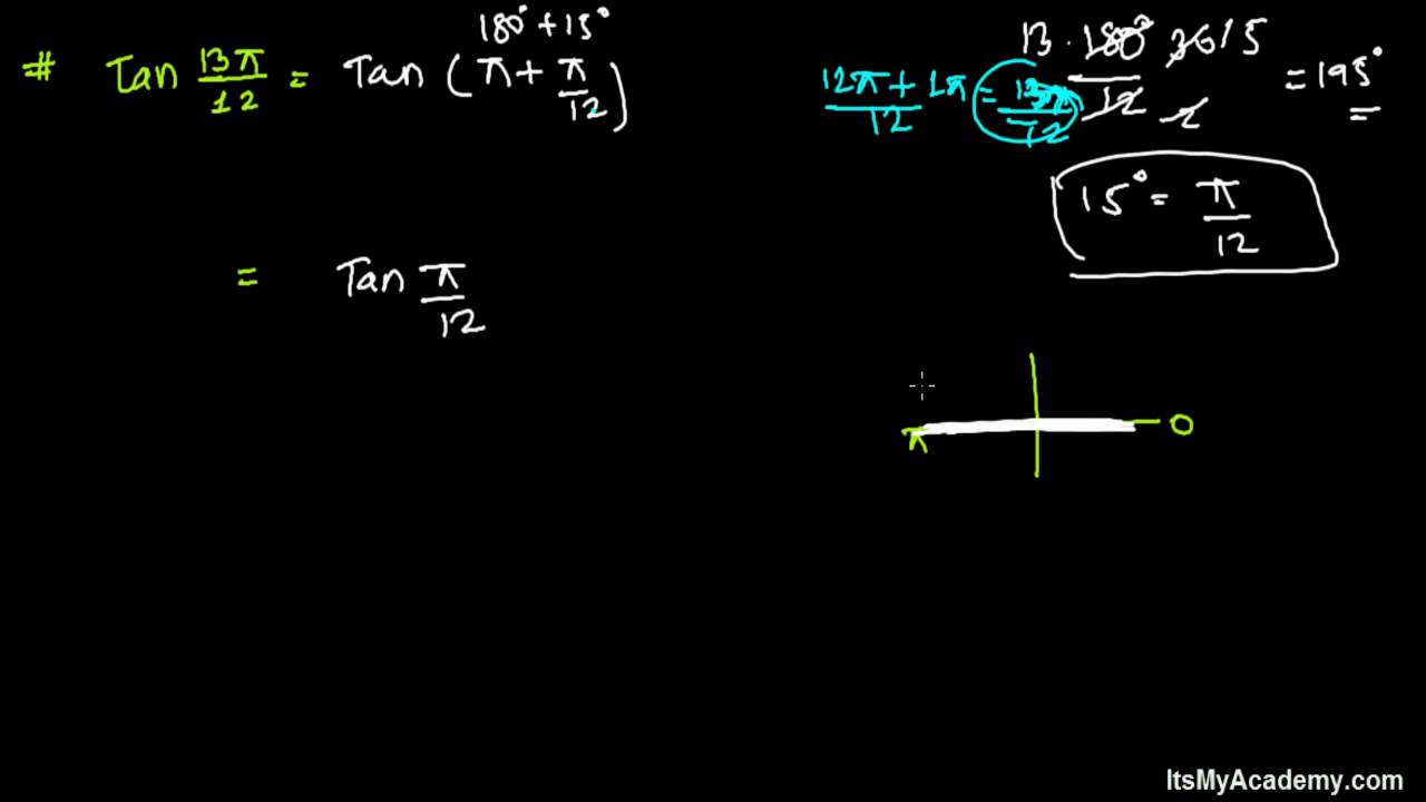 tan 13π 12