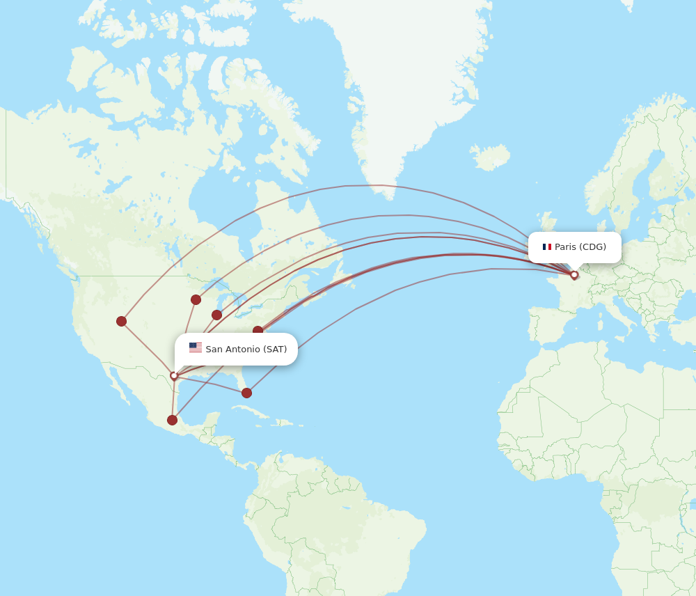 flights to paris from san antonio