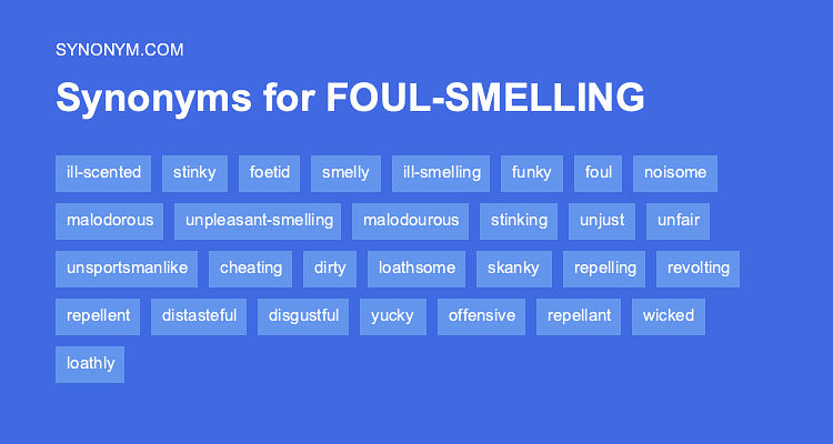 bad smell thesaurus