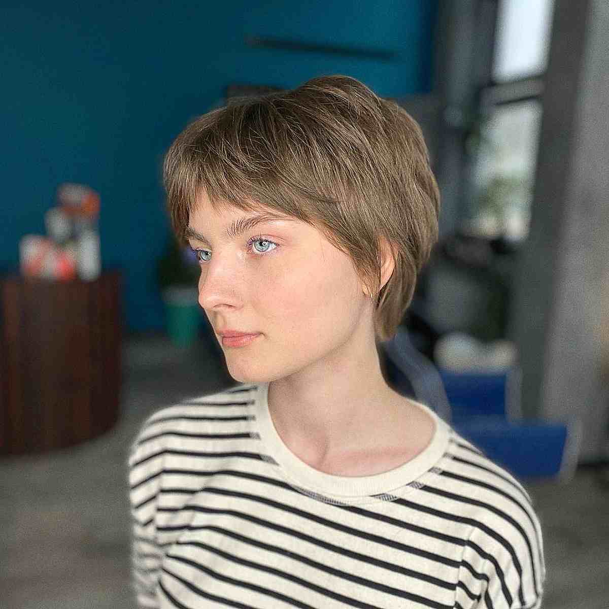 short shaggy pixie mullet