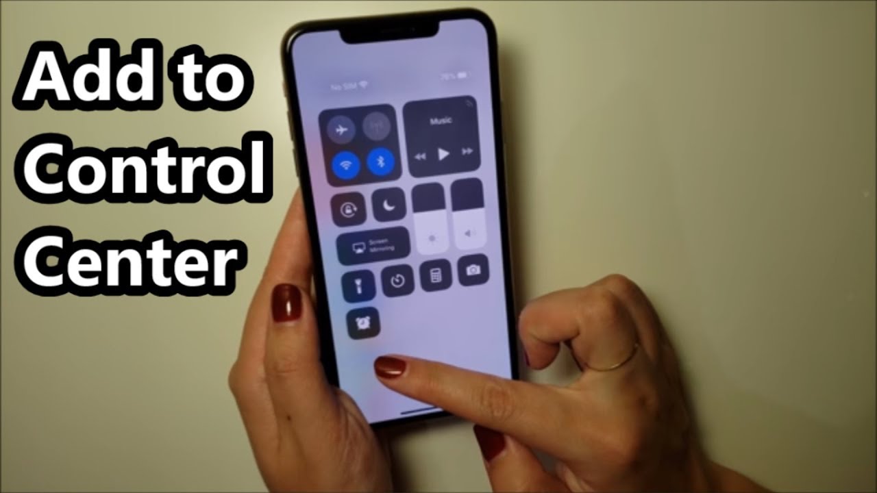 iphone xs control center