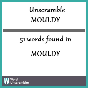 molded unscramble