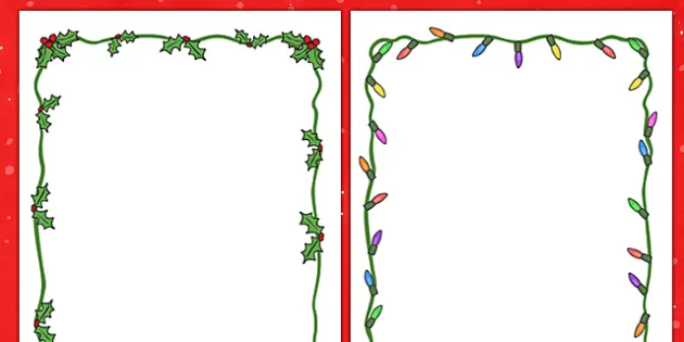 christmas border ideas