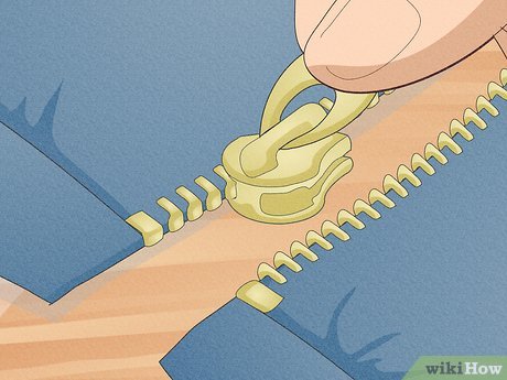 how to fix a separated zipper on a bag