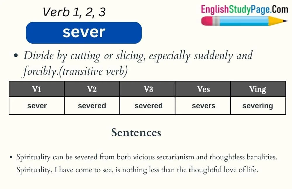 severing synonym