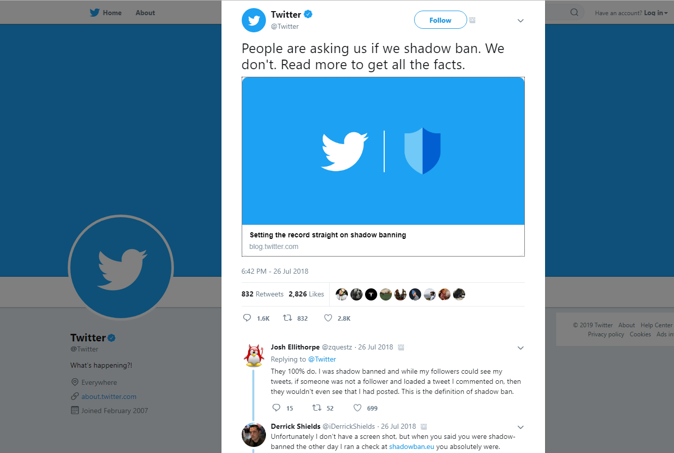 twitter shadowban