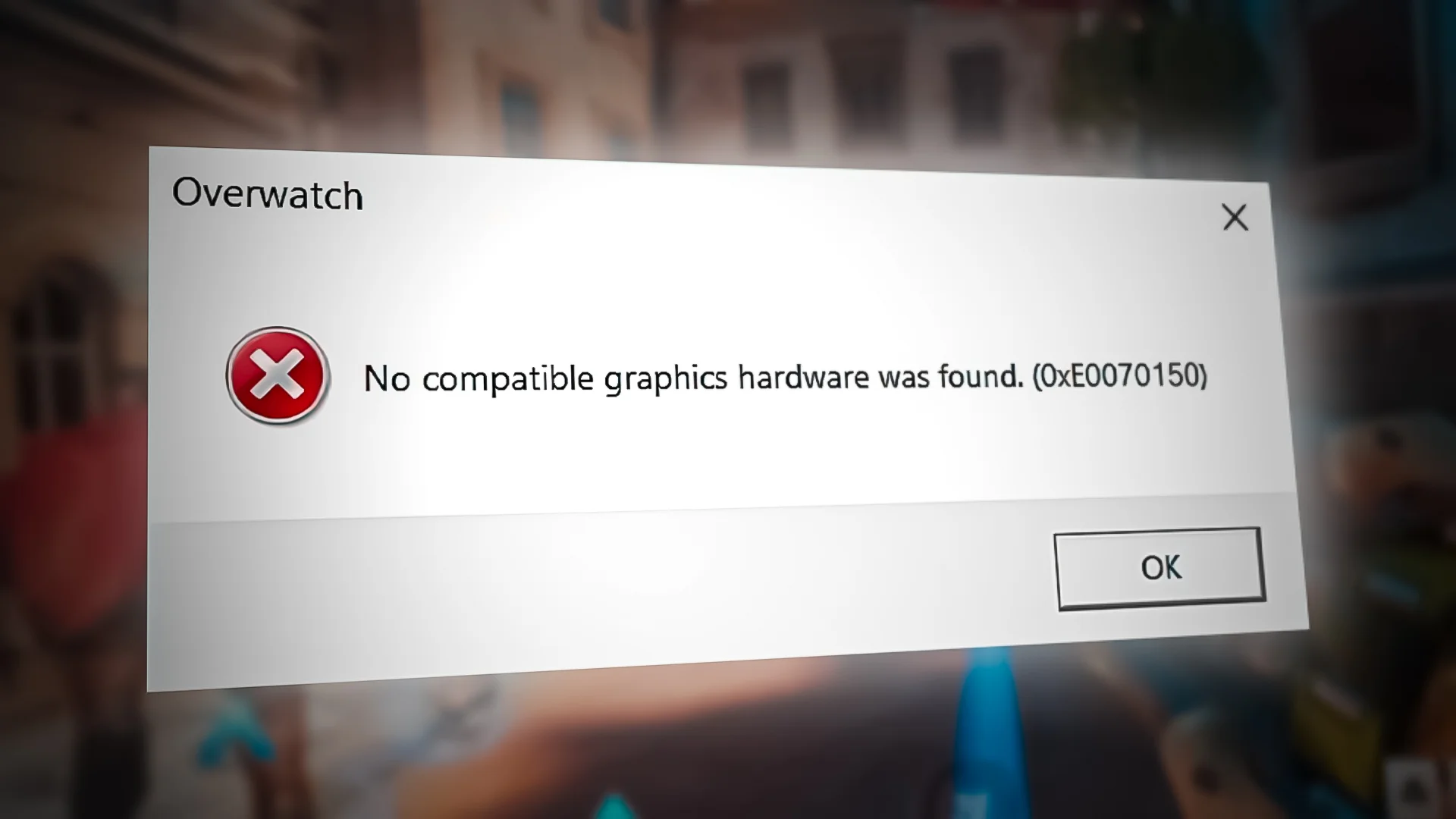 overwatch no compatible graphics hardware was found
