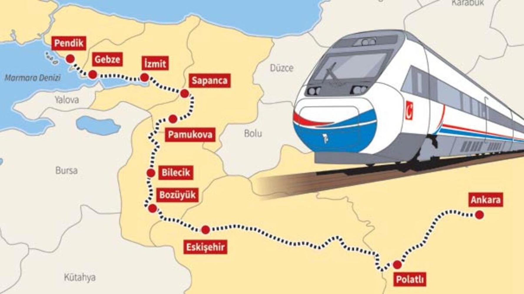 ankara hızlı tren garı nerede google maps