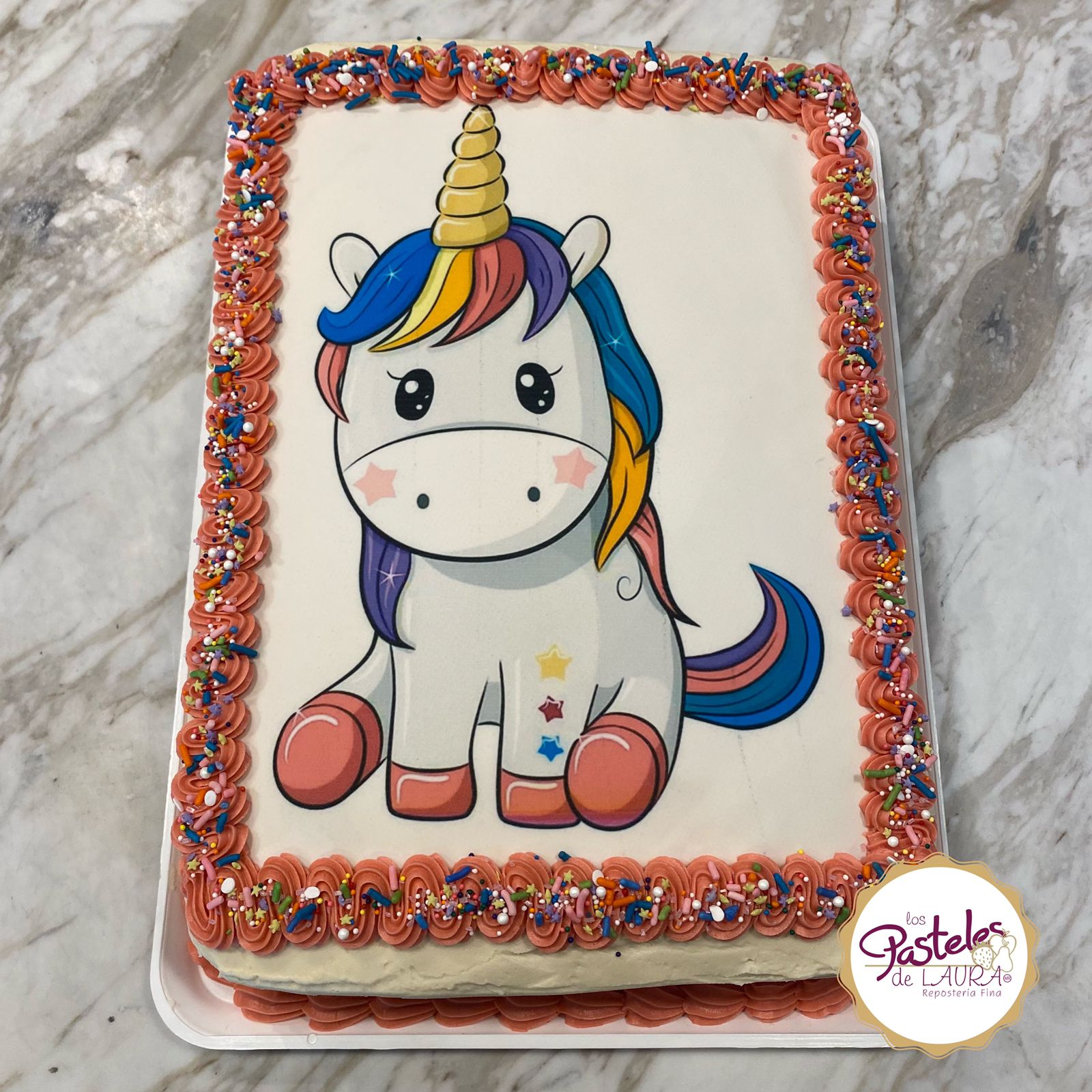 imagen de unicornio para pastel