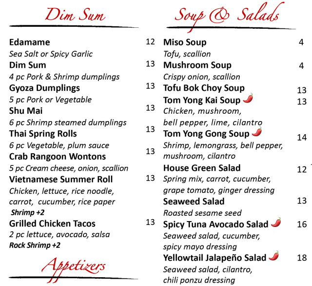 red door bistro menu