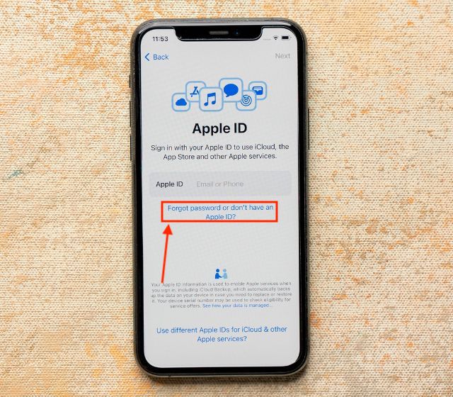 create apple id account