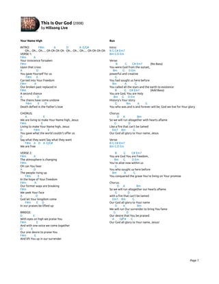 this is our god hillsong chords