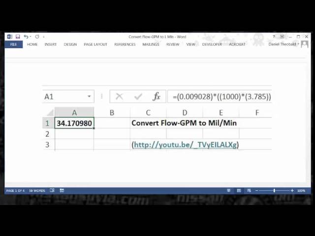 convert liters per minute to gpm