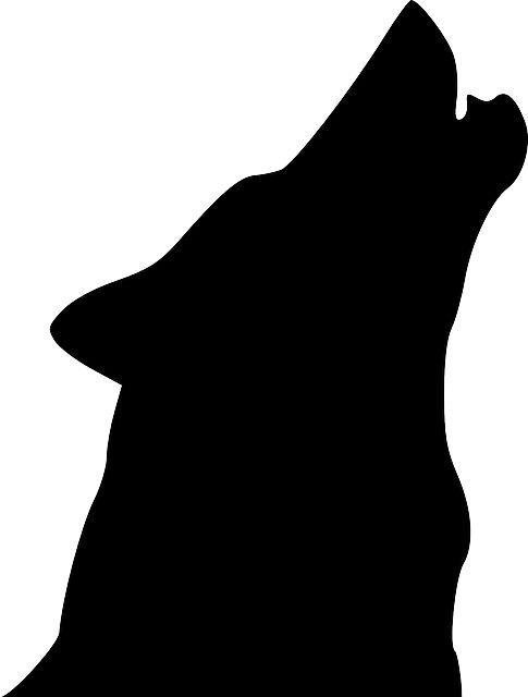 wolf head silhouette