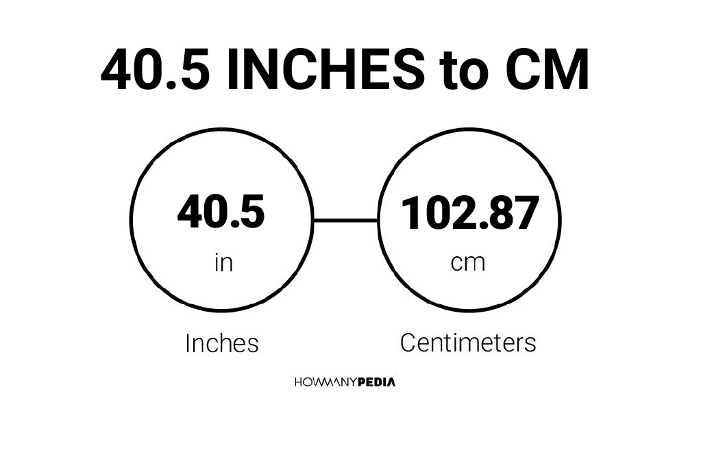 40.5 cm in inches