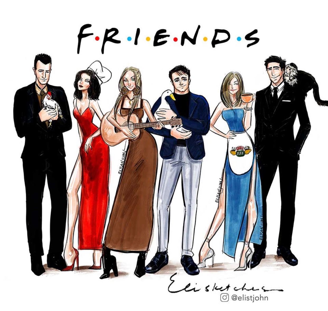 dibujos de friends