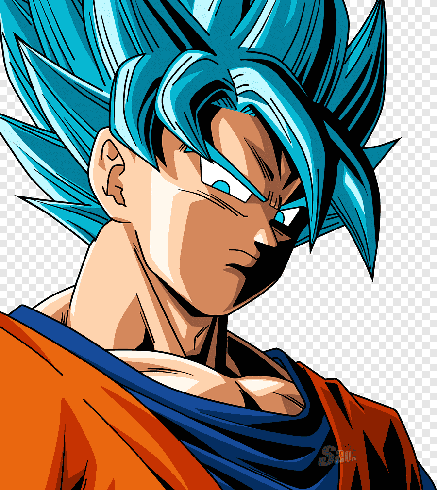 blue dibujos de goku