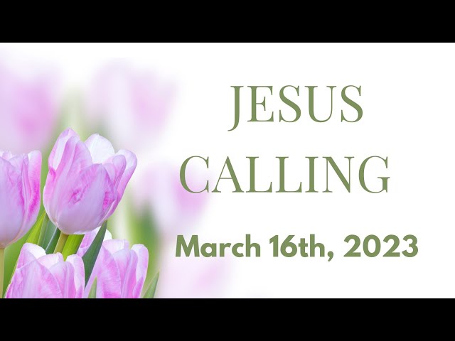 jesus calling march 16