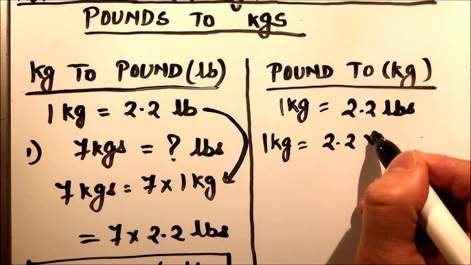 formula to convert pounds to kilograms