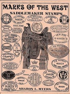 vintage western saddle makers marks