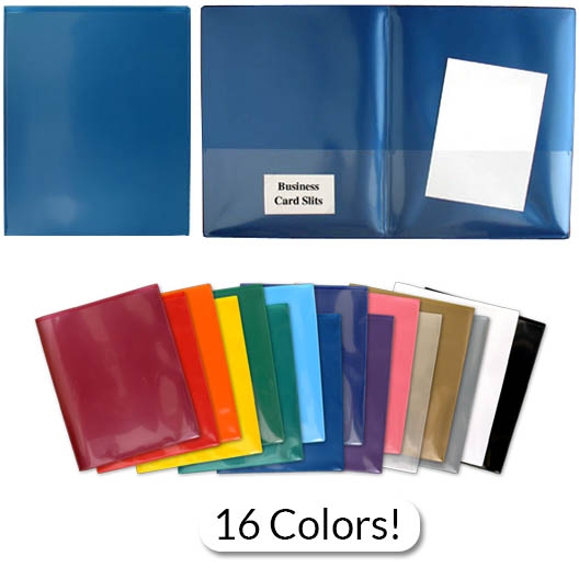 plastic pocket folders