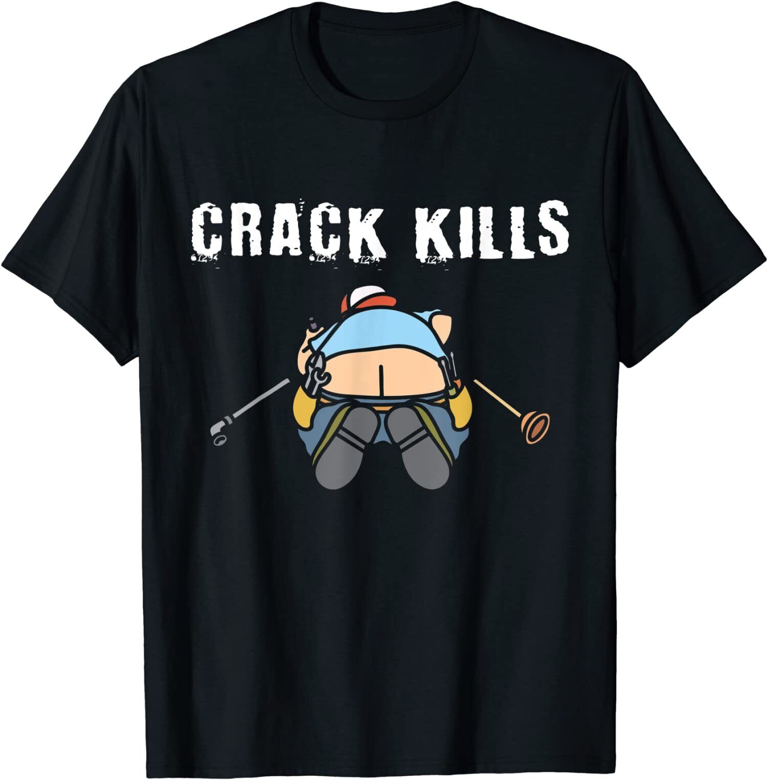 t shirt for plumbers crack