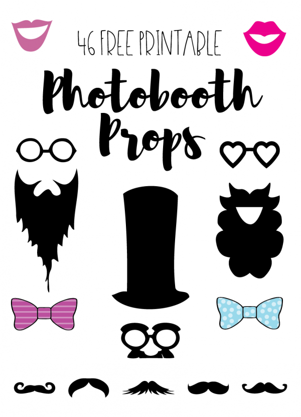 free printable photo booth props