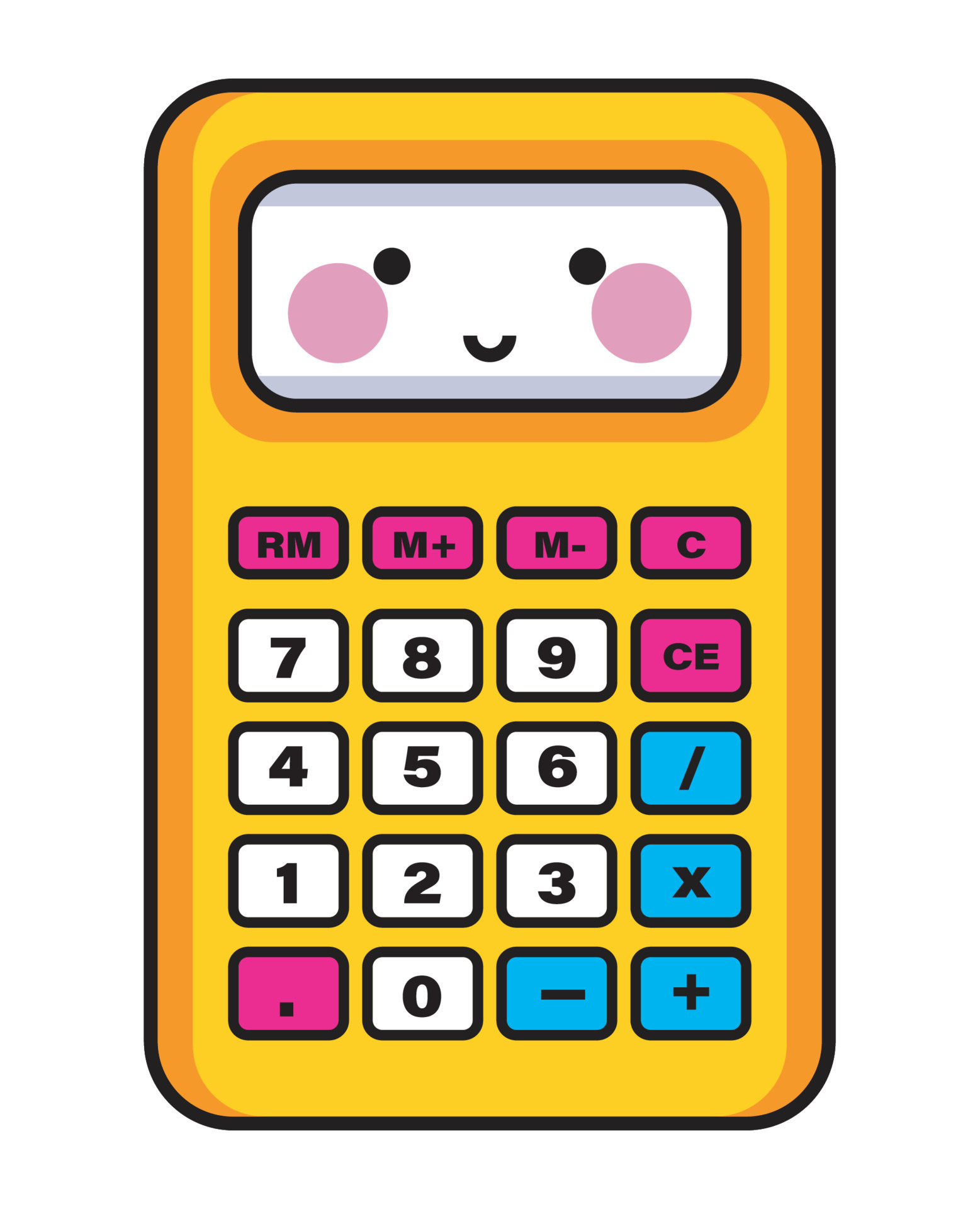 kawaii calculadora animada