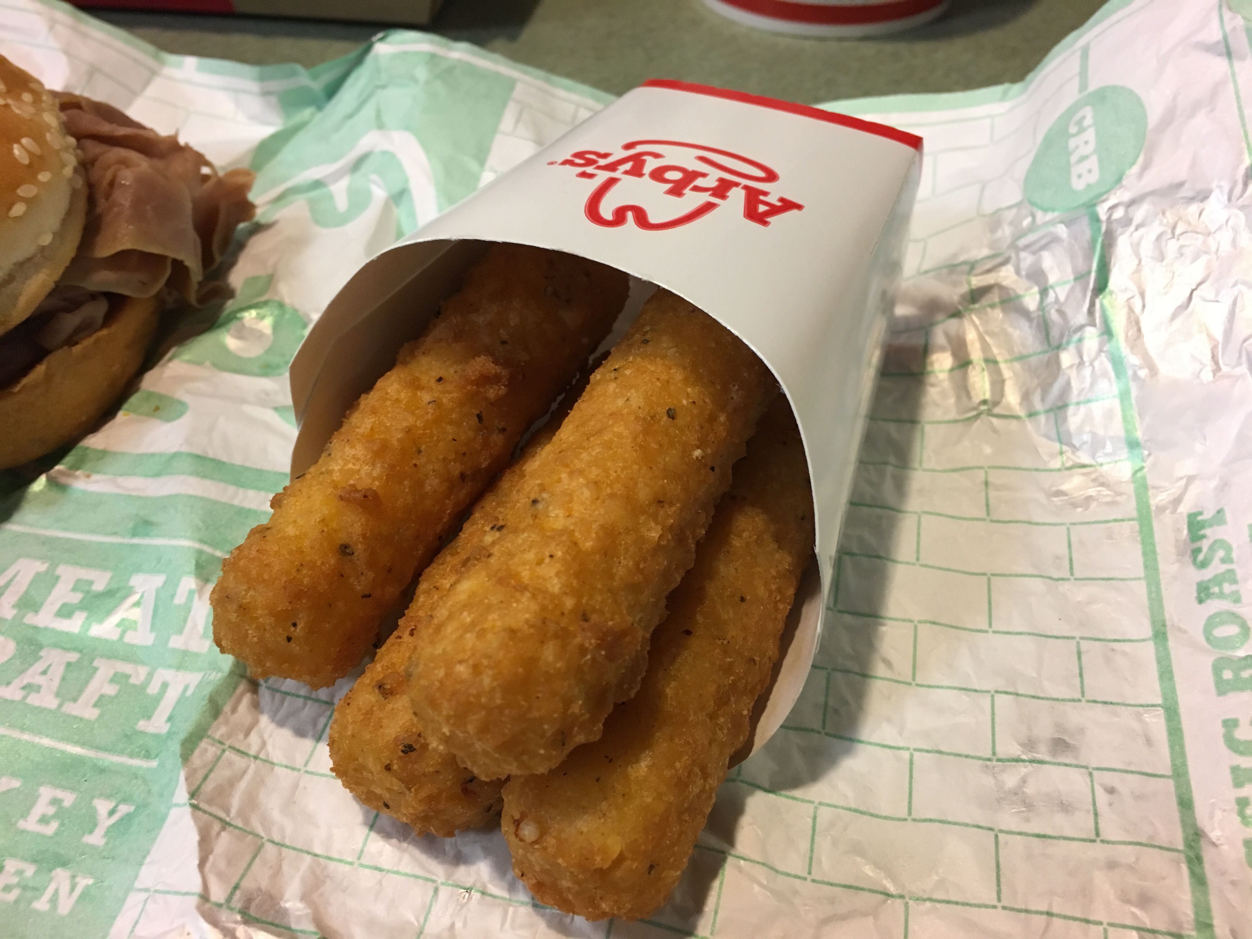 calories in arbys mozzarella sticks